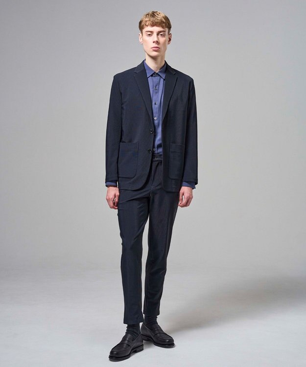 JOSEPH HOMME 【新素材】トリコードレーンストレッチ　ドロスト付テーパードパンツ / PEGG CONVERTIBLE ネイビー系