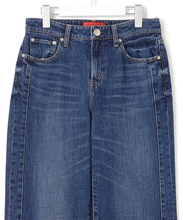 23区 【RED CARD TOKYO×23区/VERY3月号掲載】デニム ライン ワイドパンツ ミッドブルー系