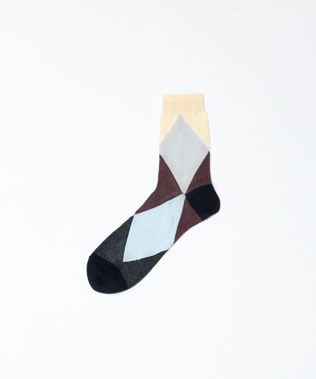 TRICOTE ARGYLE PAPA SOCKS (MENS) / アーガイル パパソックス (MENS) 31L.BLUE