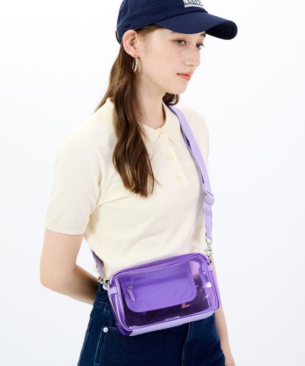 LeSportsac CLEAR E/W PHONE CROSSBDY/クリアライラック クリアライラック