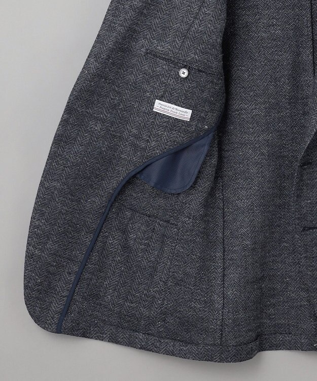 GOTAIRIKU 【宮田毛織】リネンジャージー カーディガンジャケット ネイビー系8