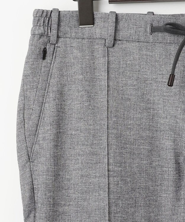 JOSEPH ABBOUD 【ウエストも伸びる！/ストレッチ/弱撥水】フランネルジャージ コンフォートパンツ ライトグレー系