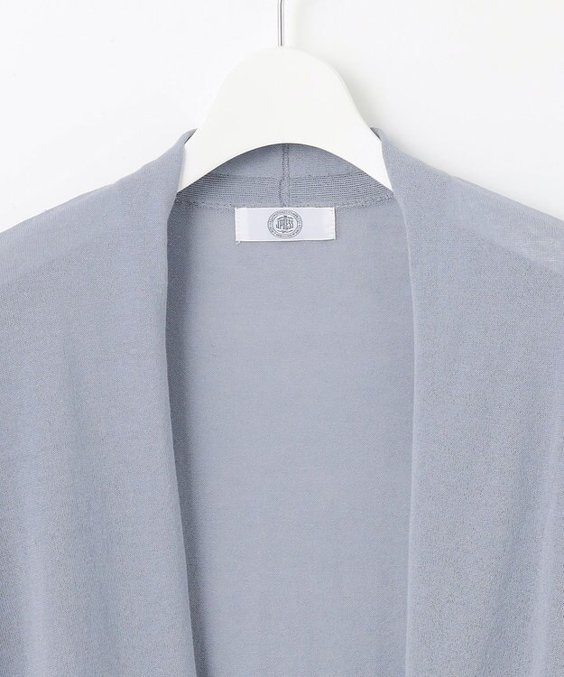 J.PRESS LADIES L 【洗える・UVケア】サマー カーディガン ダルブルー系