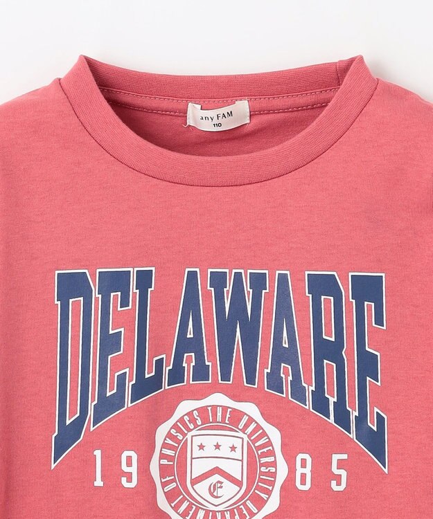 ANY KIDS ロゴプリント 長袖Tシャツ レッド