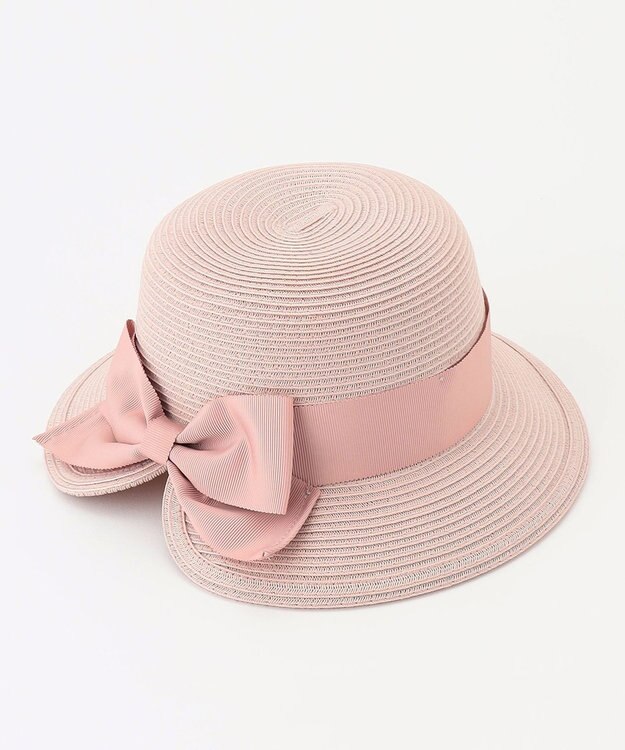 ANY KIDS 後ろ割れ リボン ブレード ハット ピンク