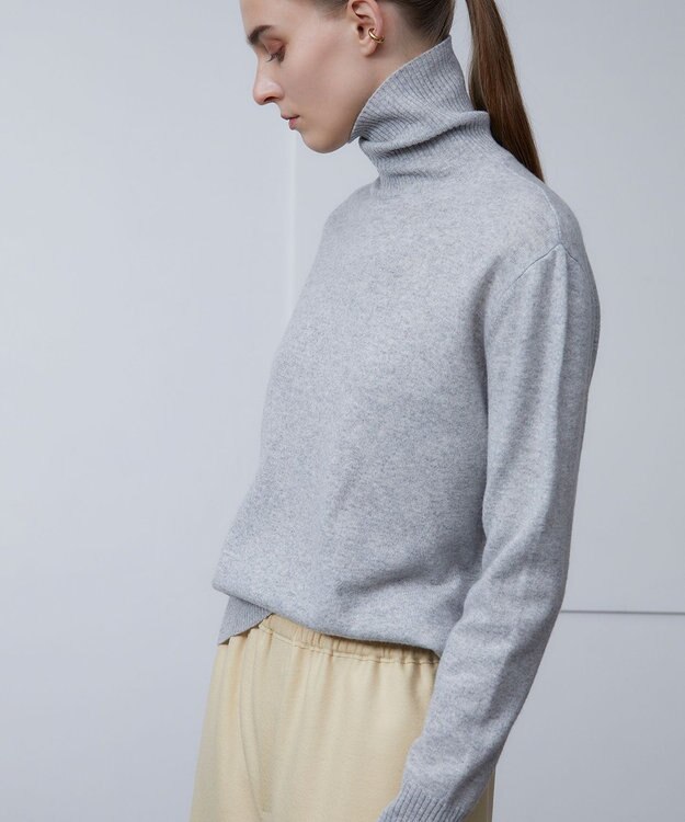 BEIGE， ENSIS / ハイネックニット L Gray