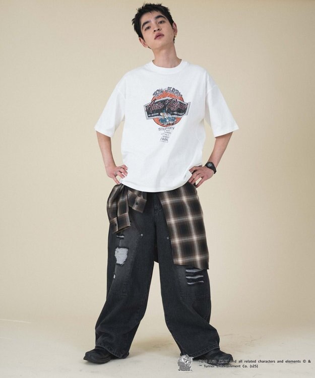 WEGO 【新柄追加/ユニセックス着用アイテム/SMLサイズ展開】TOMandJERRYグラフィックT（S） 柄3