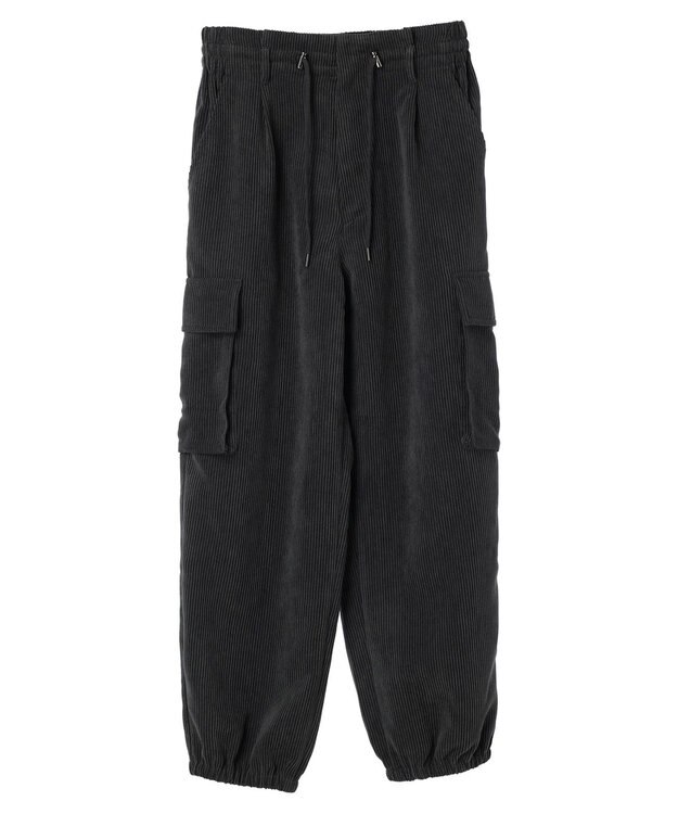 Green Parks ・ＥＬＥＮＣＡＲＥ　ＤＵＥ　コーデュロイカーゴパンツ Charcoal Gray