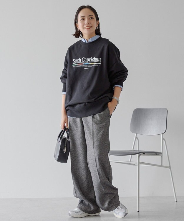 AMERICAN HOLIC 90sカラーロゴ裏毛プルオーバー Black