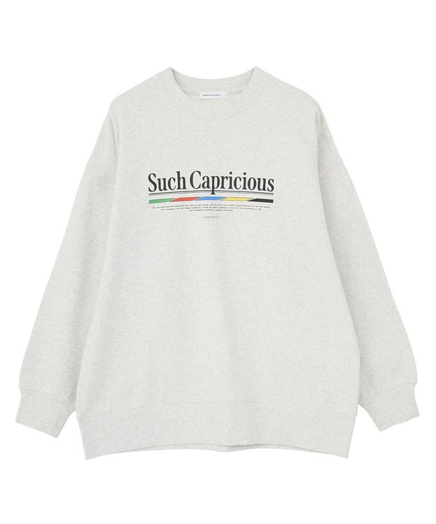 AMERICAN HOLIC 90sカラーロゴ裏毛プルオーバー Gray Mixture