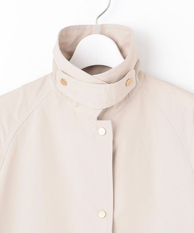 UNFILO 【洗える】2WAYステンカラーコート グレージュ