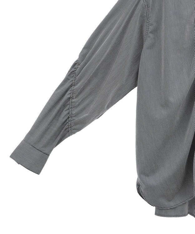 YECCA VECCA ドロストデザインギャザーシャツ Camel