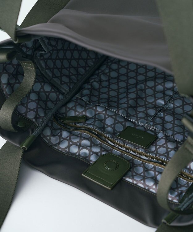 MIYABIYA LAQUOH【撥水加工】ミニマルナイロン ペアレンツバッグ カーキ