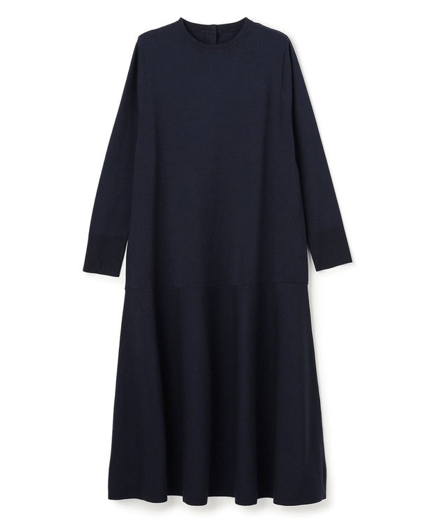 UNFILO マイビューティニット フレアワンピース ネイビー