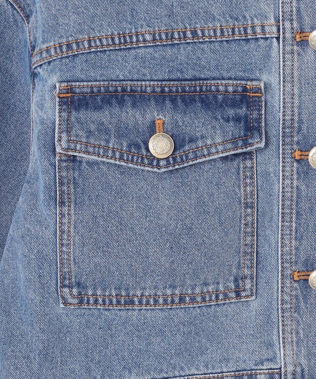 GRACE CONTINENTAL メタル釦デニムジャケット インディゴ