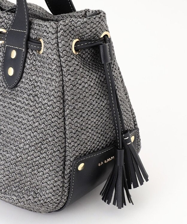 LA BAGAGERIE サイドタッセルサマートート　Mサイズ グレー