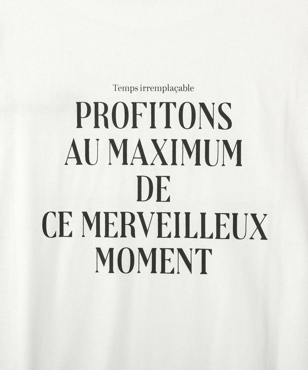 Green Parks 汗染み防止フレンチロゴＴシャツ Off White