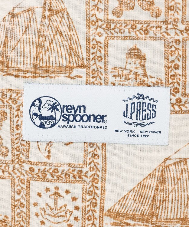 J.PRESS MEN Reyn spooner×J.PRESS リバースプリント シャツ マスタード系5