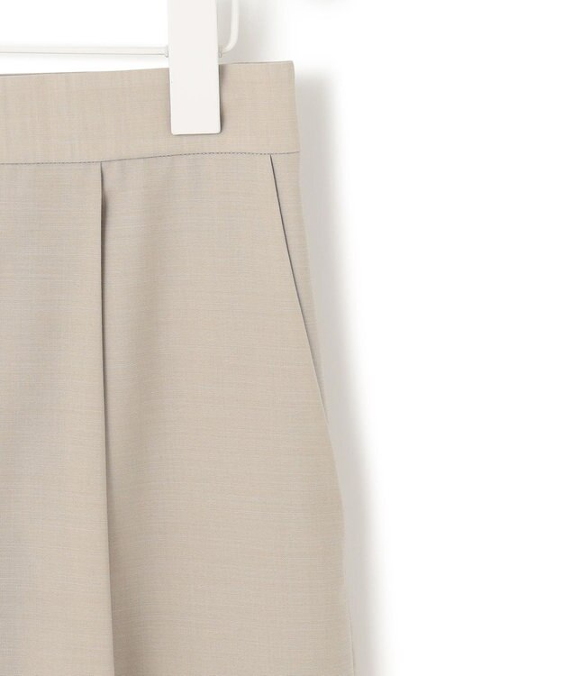 ICB 【洗える】 サマーウールトロ ストレートパンツ ライトオリーブ系