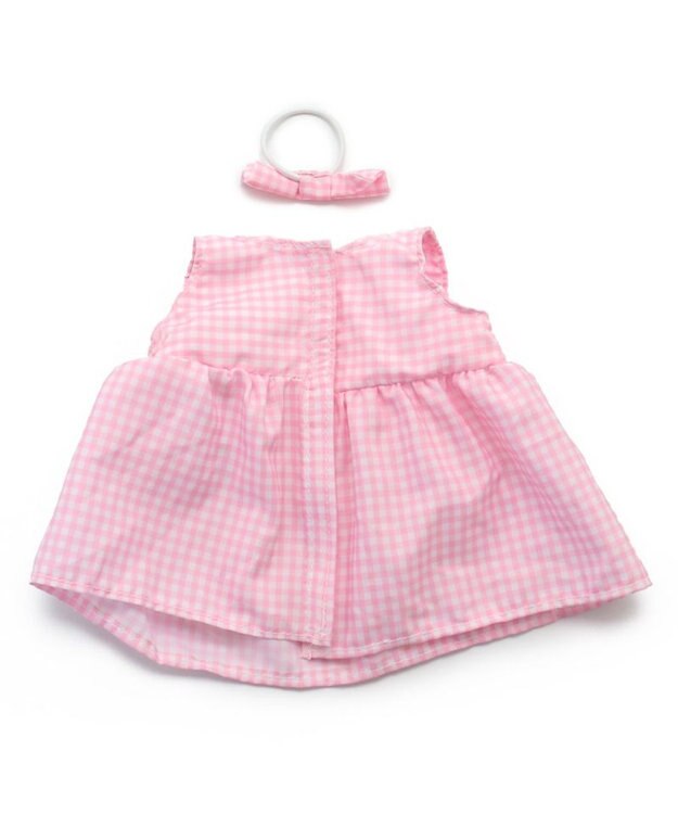 Mother garden マザーガーデン うさももドール 着せ替えぬいぐるみ Mサイズマスコット 《ギンガムチェックお洋服柄》 -