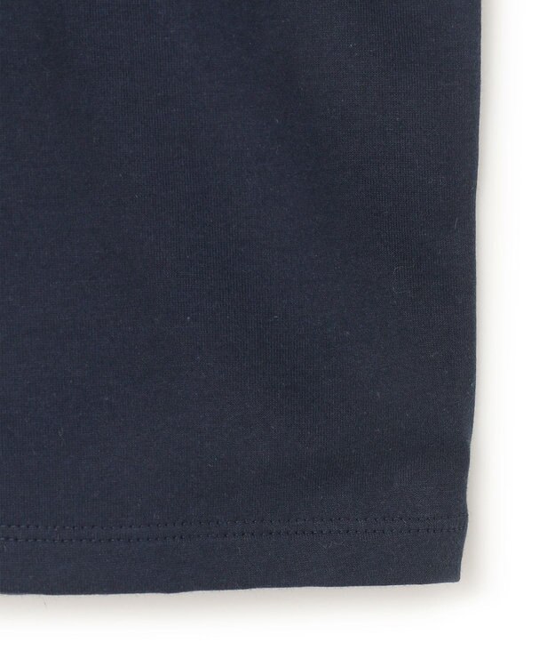 BEIGE， 【洗える】BRICKA / バイカラーTシャツ Navy×Camel