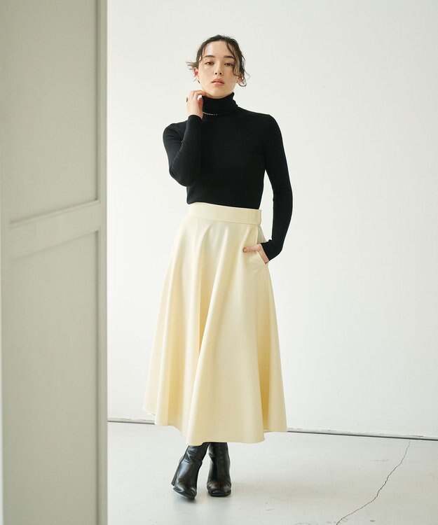 #Newans サーキュラースカート ホワイト