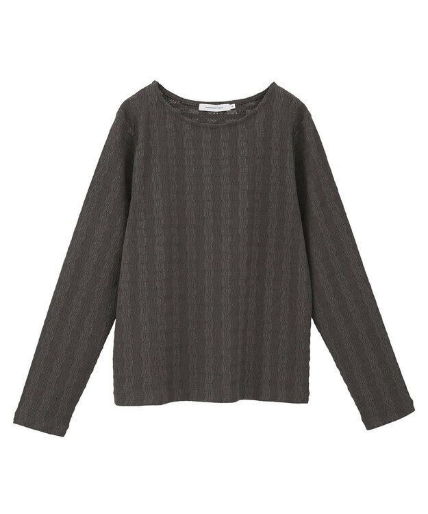 AMERICAN HOLIC ジャガードカットプルオーバー Charcoal Gray