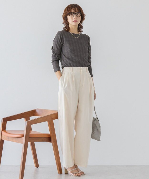 AMERICAN HOLIC ジャガードカットプルオーバー Charcoal Gray