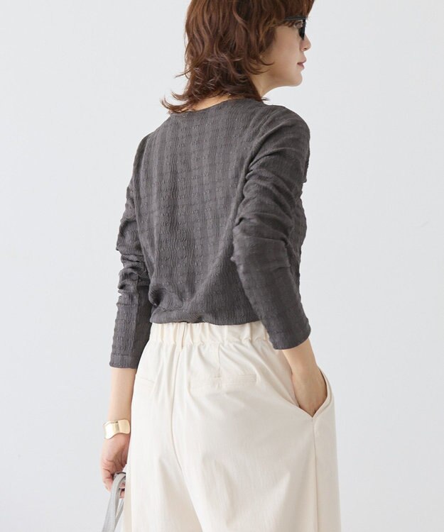 AMERICAN HOLIC ジャガードカットプルオーバー Charcoal Gray