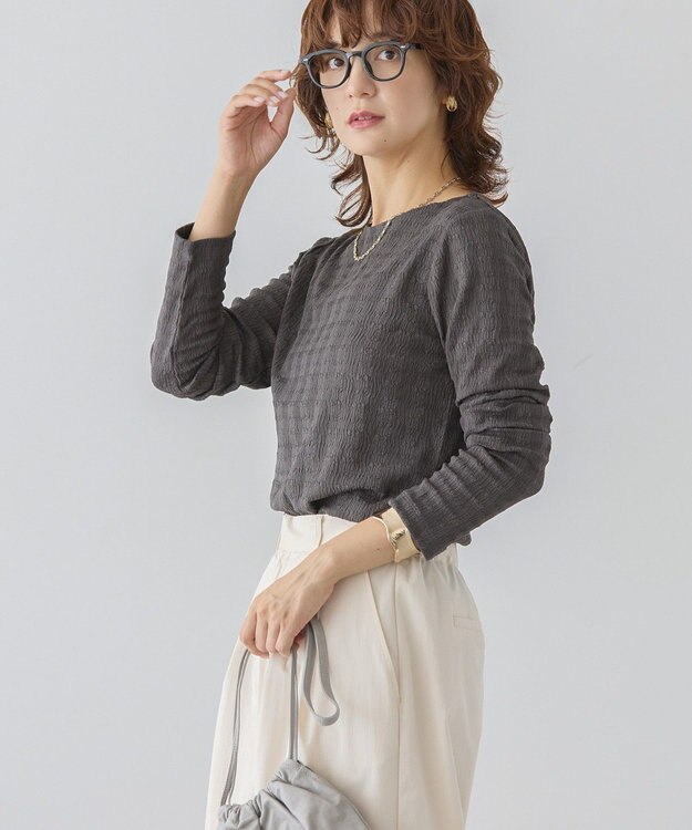 AMERICAN HOLIC ジャガードカットプルオーバー Charcoal Gray