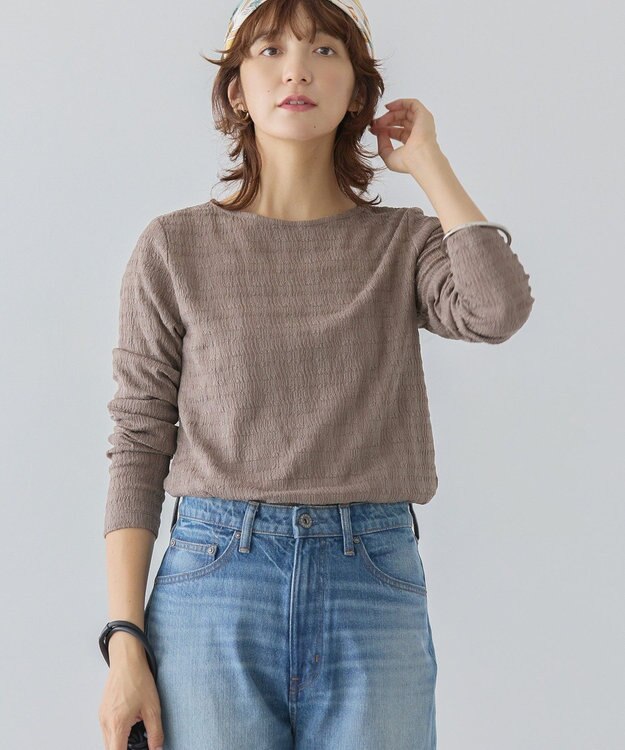 AMERICAN HOLIC ジャガードカットプルオーバー Mocha