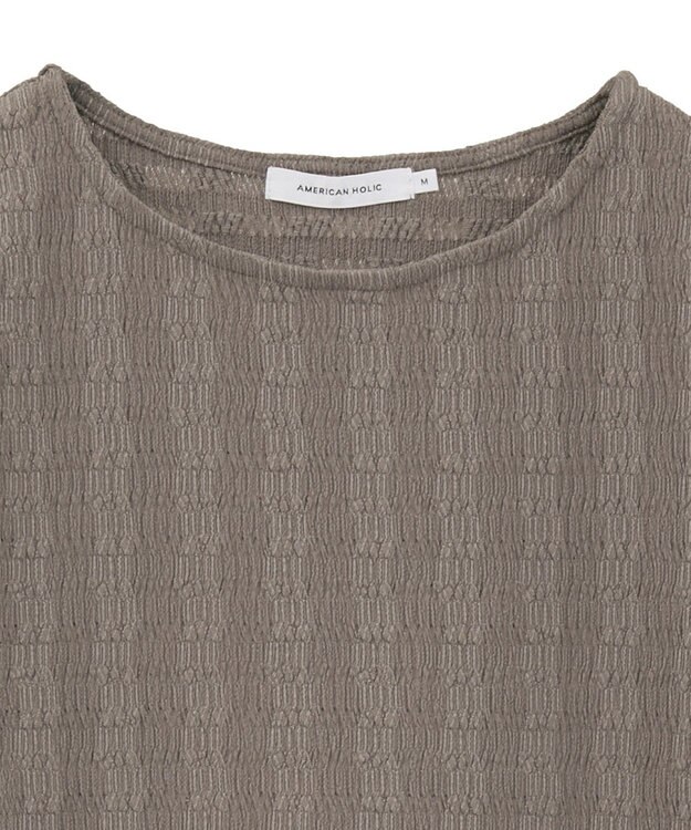 AMERICAN HOLIC ジャガードカットプルオーバー Mocha