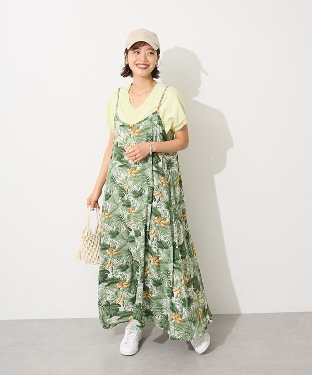 CRAFT STANDARD BOUTIQUE バックギャザーＶネックニットベスト Light Yellow