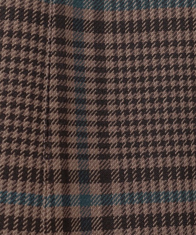 ANY SIS 【美人百花10月号掲載】リバーシブルチェックラップ ワンピース ブラウンチェック×キャメル