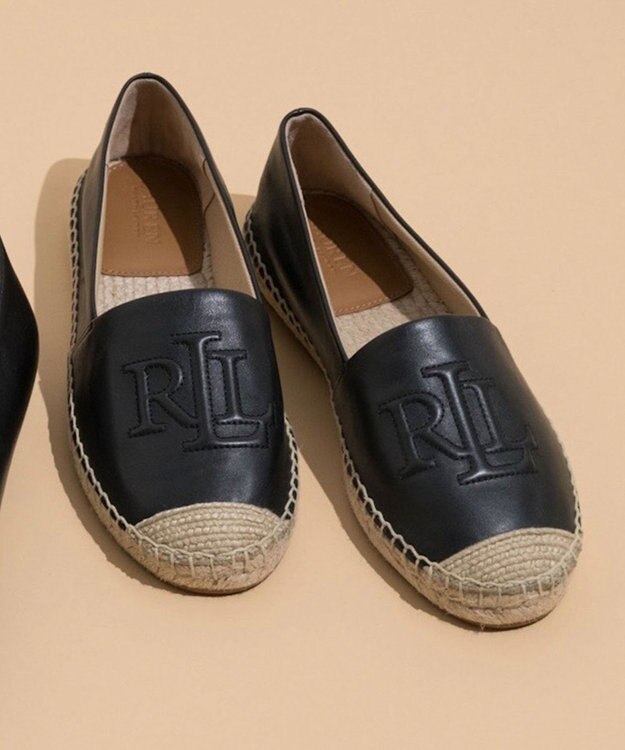 REGAL FOOT COMMUNITY 【ローレンラルフローレン】R19H CAMERYN キャメリン フラットシューズ ブラック