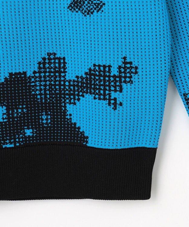 PW CIRCULUS 【WOMEN】Spark dot camouflage 軽量ニット ゴルフウェア レディース ブルー系5