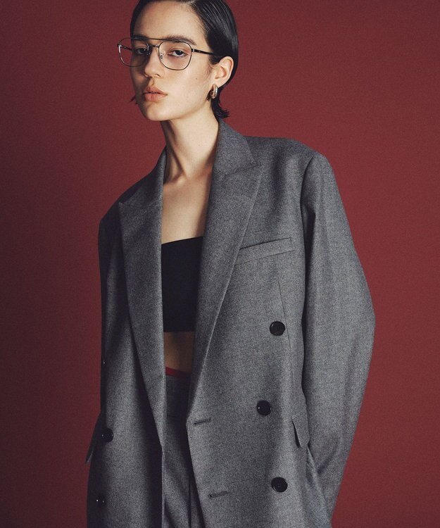 uncrave フランネル BIG ジャケット チャコール