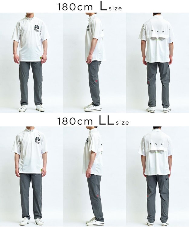 PW CIRCULUS 【MEN】サイドパンチング テーパードパンツ ゴルフ グレー系