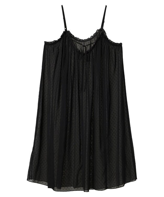 AMERICAN HOLIC ドビーシフォンキャミワンピース Black