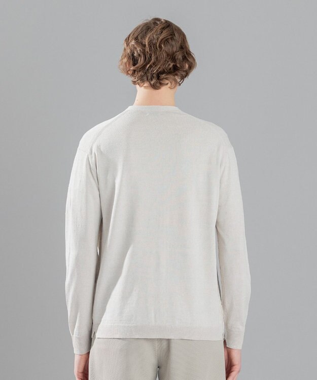 JOSEPH HOMME リネンナイロンプレーン　Ｖネックカーディガン ホワイト系