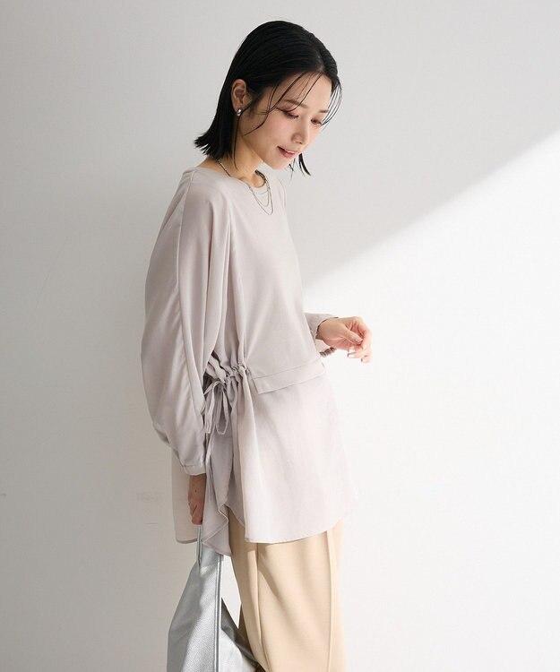 Green Parks 脇リボンドッキングチュニック Light Gray