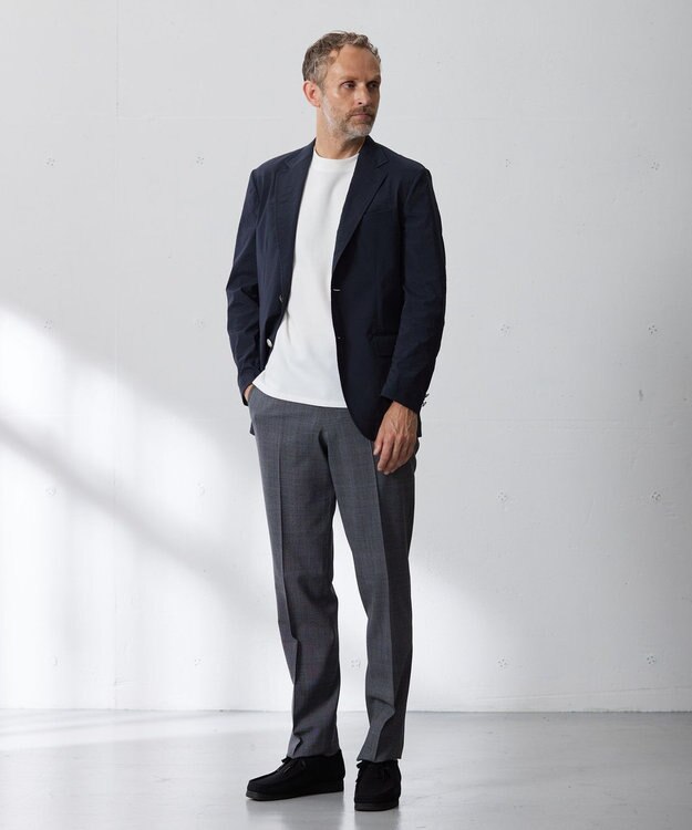 J.PRESS MEN 【MECHANICAL】ナイロンハイパワーストレッチ ブレザー ネイビー系