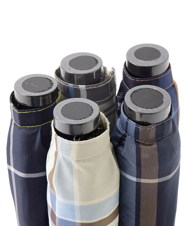 MOONBAT 【超軽量】マッキントッシュ フィロソフィー 折りたたみ傘 Barbrella チェック 55cm UV キャメル