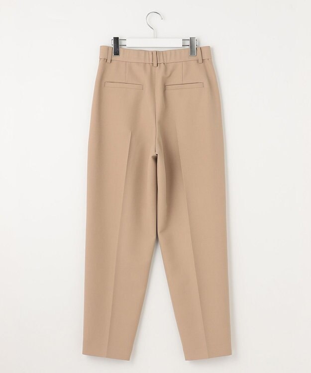 自由区 【洗える】オックスストレッチテーパード パンツ ベージュ