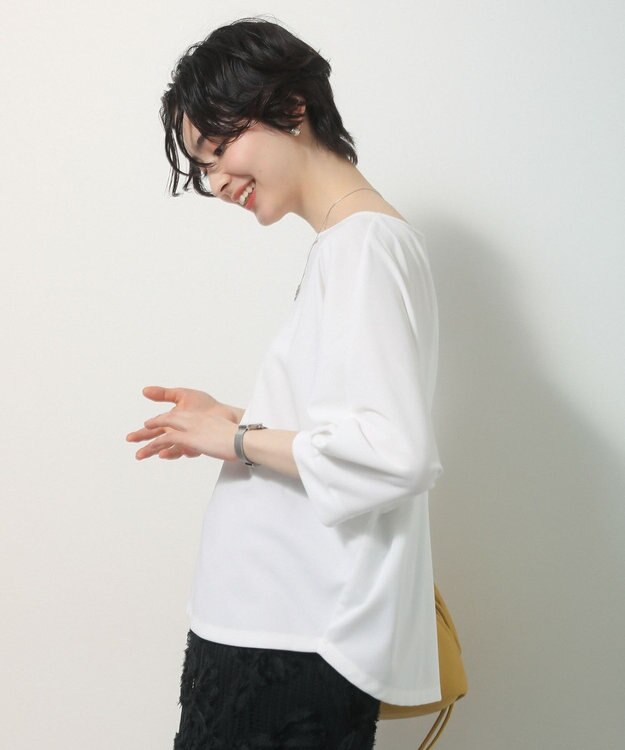 Green Parks 【優秀ブラウス】マルチ機能バックデザインブラウス Off White