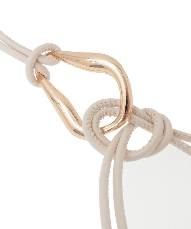 AMERICAN HOLIC メタルポイントサッシュベルト Light Beige