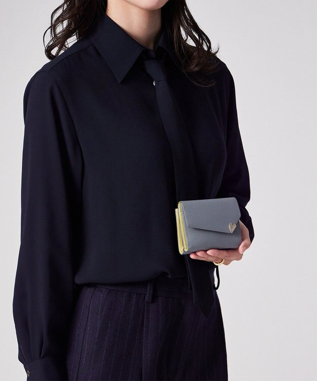 Paul Smith ラブレター がま口3つ折り アイスグレー