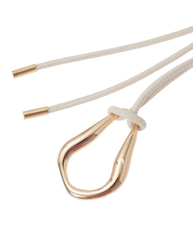 AMERICAN HOLIC メタルポイントサッシュベルト Light Beige