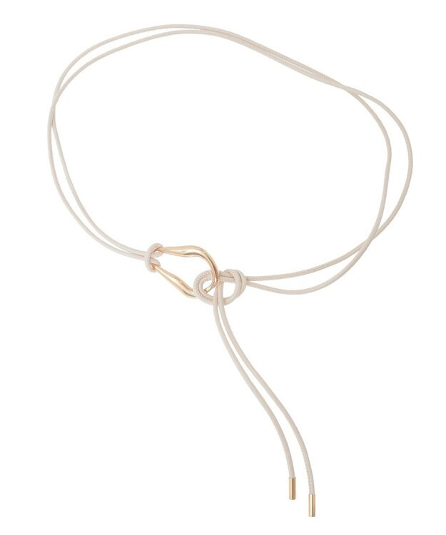 AMERICAN HOLIC メタルポイントサッシュベルト Light Beige