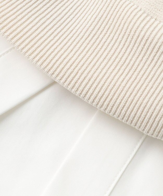 ICB L 【2WAY・洗える】シャツクロスコンビニットプルオーバー トープ系